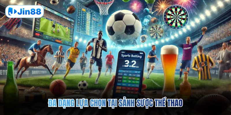 Đa dạng lựa chọn tại sảnh sược thể thao